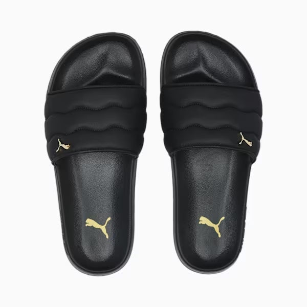 Sandalias Puma Leadcat Puffy Slide Negro - Mujer