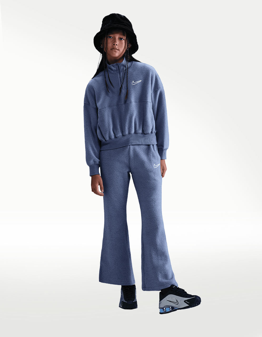 Sudadera Nike NSW FLC LS Top 2 Cozy Multicolor - Niño
