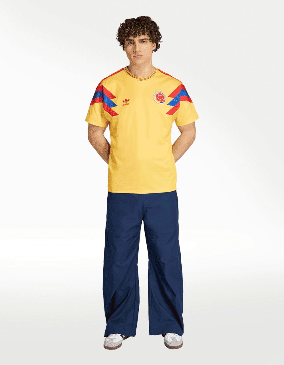 Jersey Adidas Visitante Selección Colombia 1990 Retro Copa Mundial Multicolor - Mujer