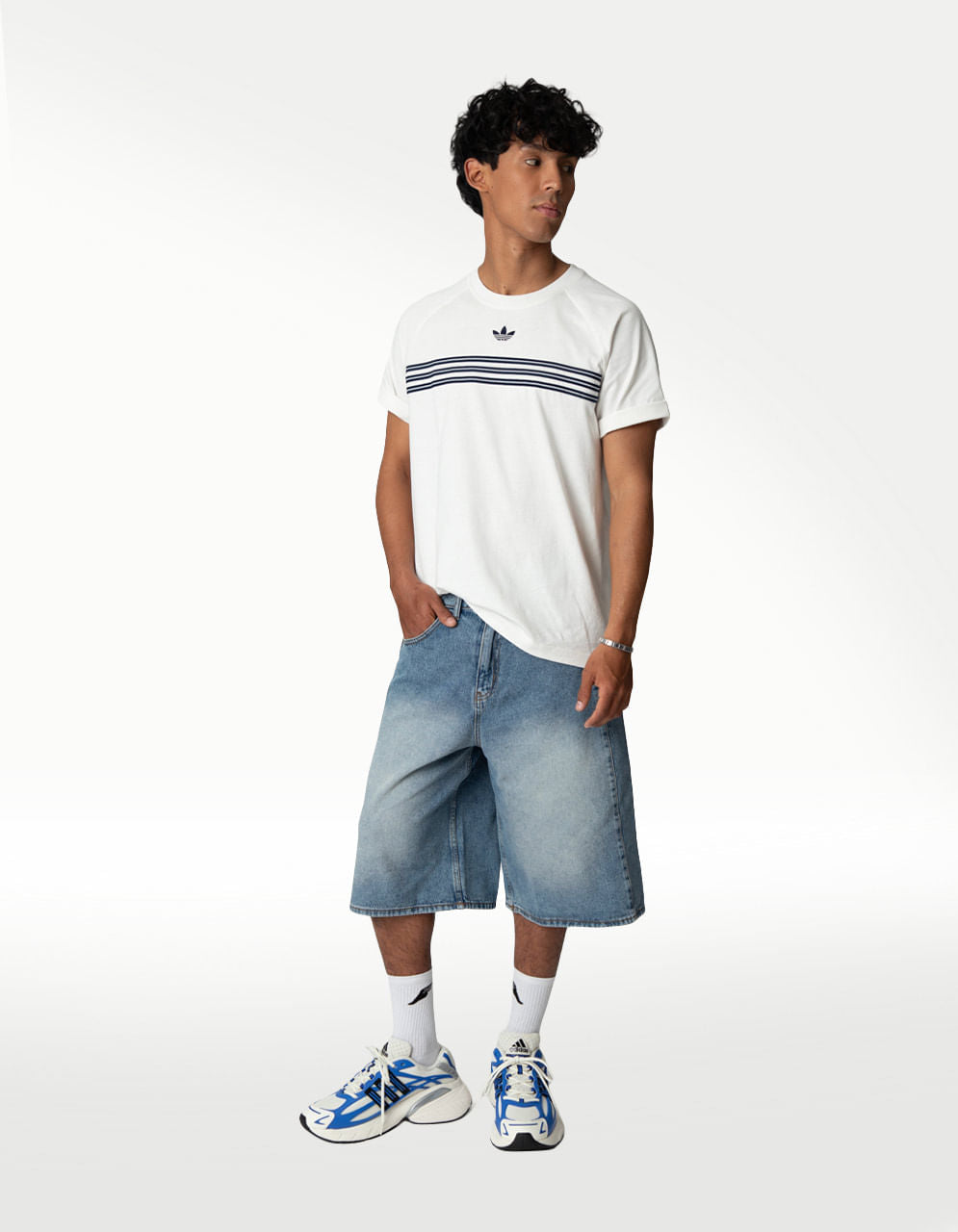 Short Adidas Denim Sho Multicolor - Hombre