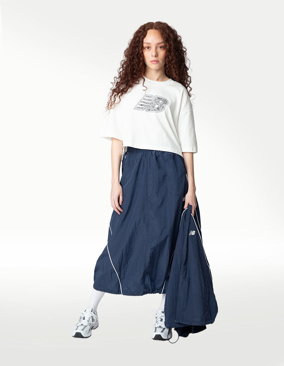 Playera New Balance Lace Blanco - Mujer