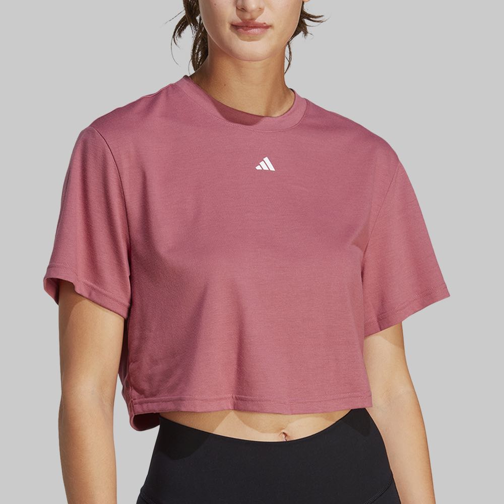 Playera Corta Adidas Rosa - Mujer