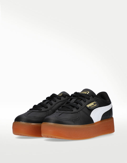 Tenis Puma Palermo Elevata LTH Negro Blanco - Mujer
