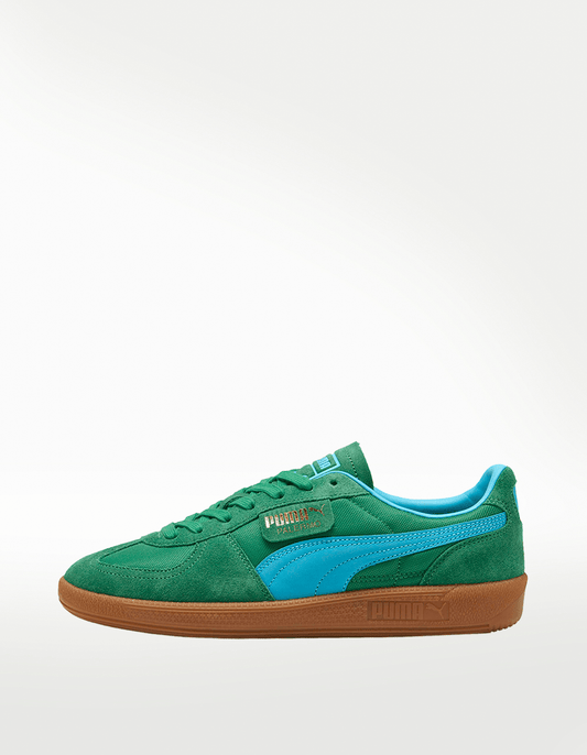 Tenis Puma Palermo Vintage Verde Azul - Hombre
