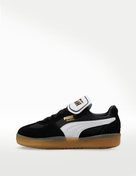 Tenis Puma Palermo Moda Tongue Negro Blanco - Mujer