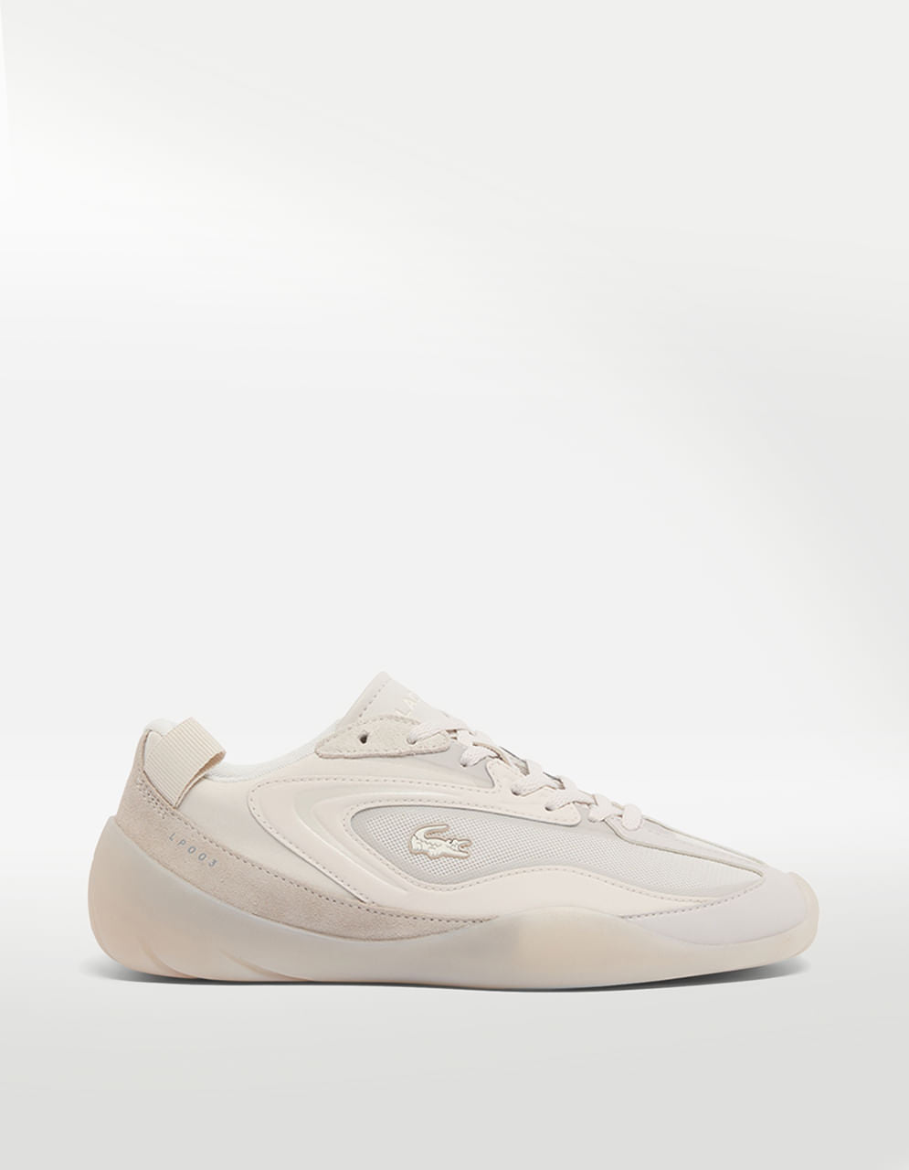Tenis Lacoste Side Low 126 4 SFA Beige - Mujer