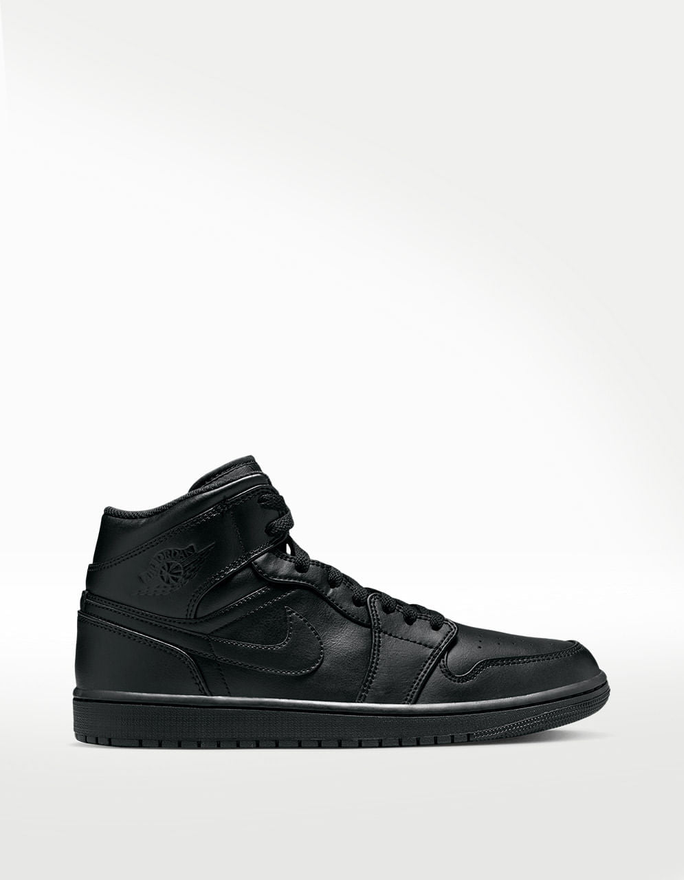 Tenis Nike Air Jordan 1 Mid Negro - Hombre