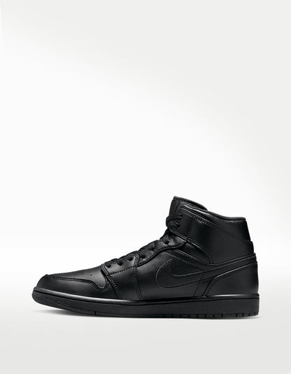 Tenis Nike Air Jordan 1 Mid Negro - Hombre