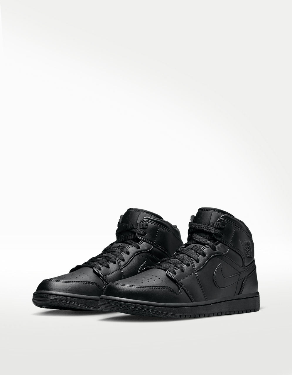 Tenis Nike Air Jordan 1 Mid Negro - Hombre
