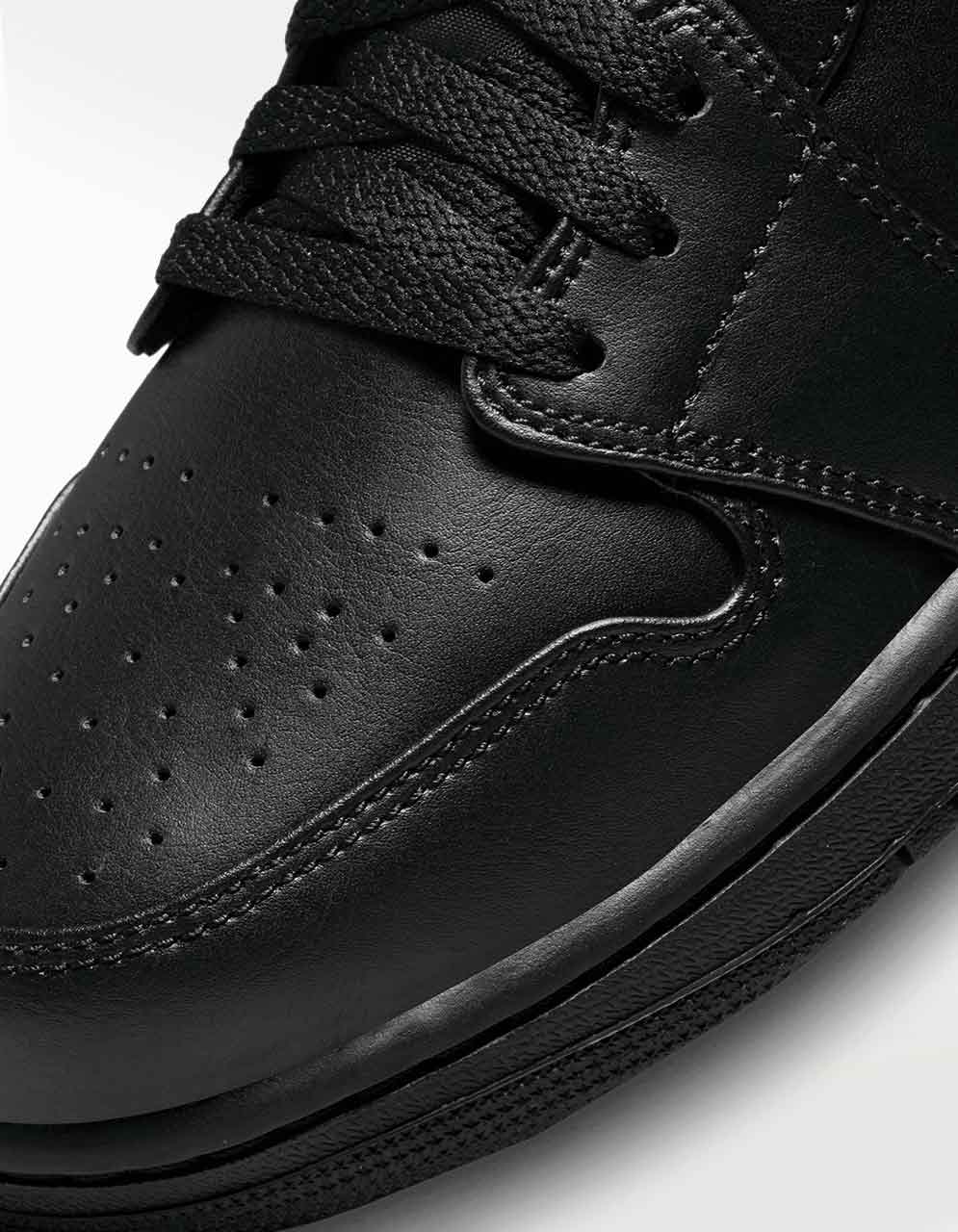 Tenis Nike Air Jordan 1 Mid Negro - Hombre