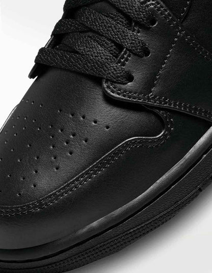 Tenis Nike Air Jordan 1 Mid Negro - Hombre