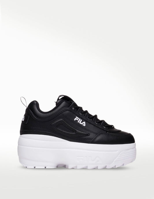 Tenis Fila Disruptor II Wedge Negro - Mujer