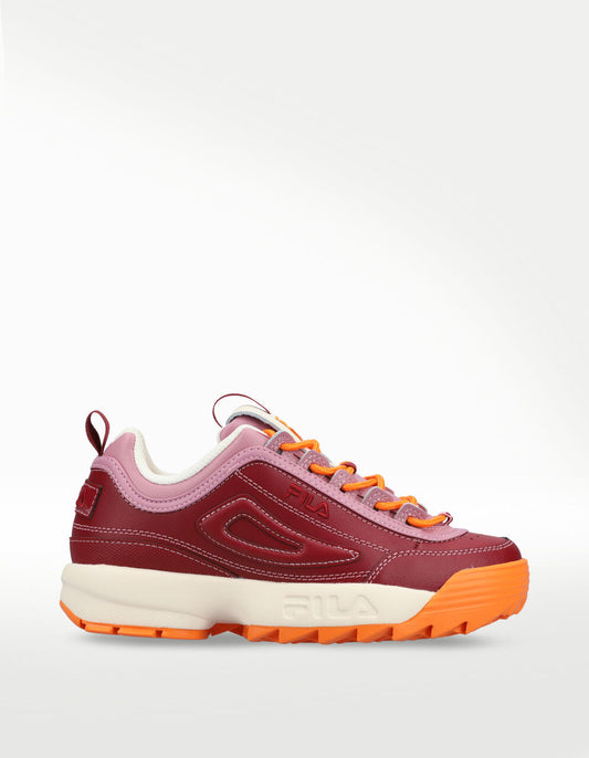 Tenis Fila Disruptor 2 Premium Rojo - Mujer