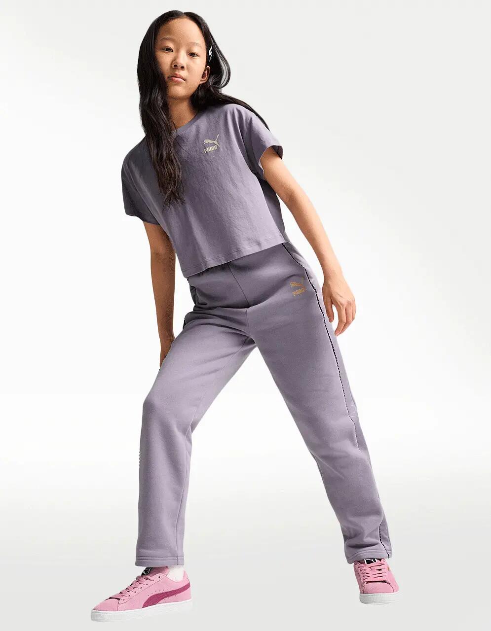 Pants Puma Off Side Morado - Niña