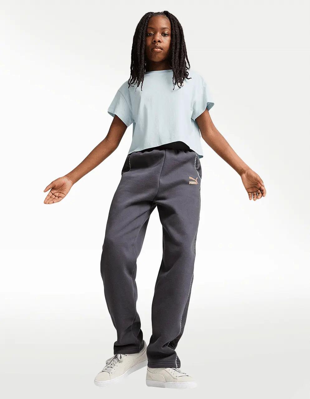 Pants Puma Off Side Gris - Niña