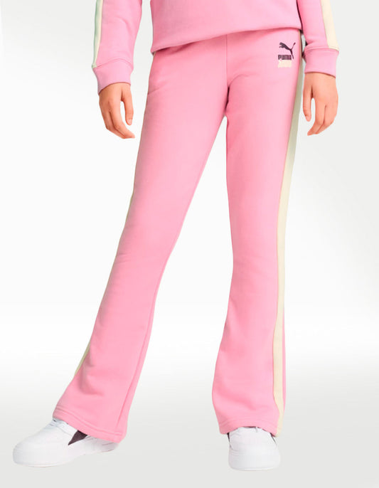Pants Puma Lava Land Flared TR Rosa - Niña