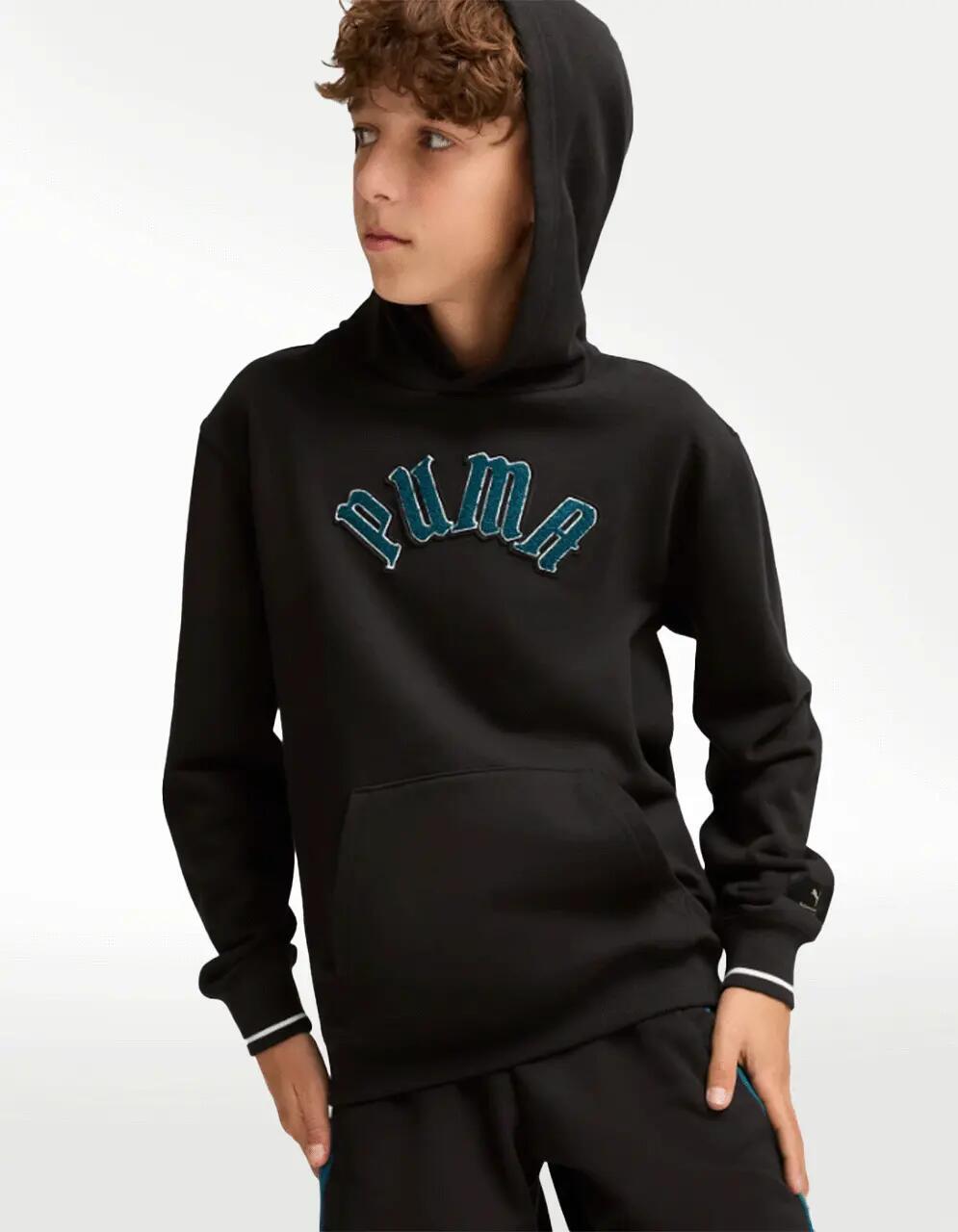 Sudadera Puma Classics Play.Paris Tr Negro - Niño