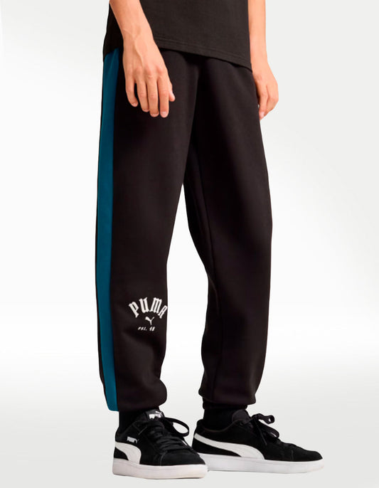 Pants Puma T7 Play.Paris Negro - Niño