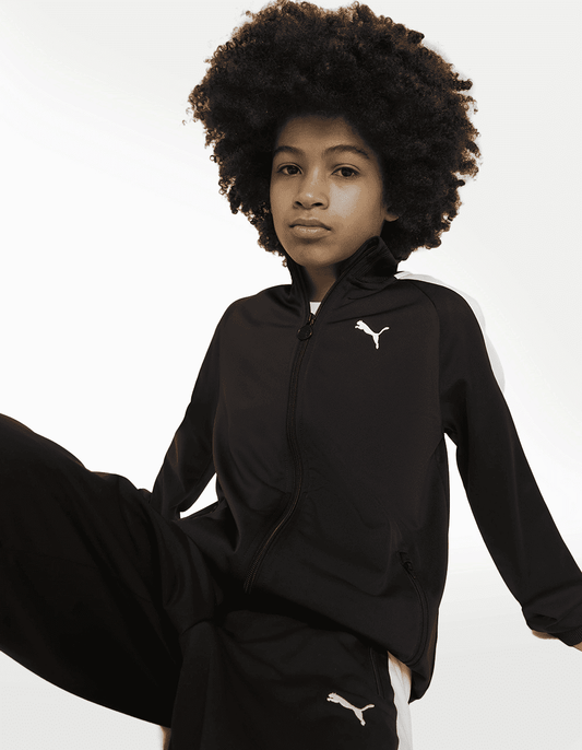 Chamarra Puma T7 Always On Track Negro - Niño