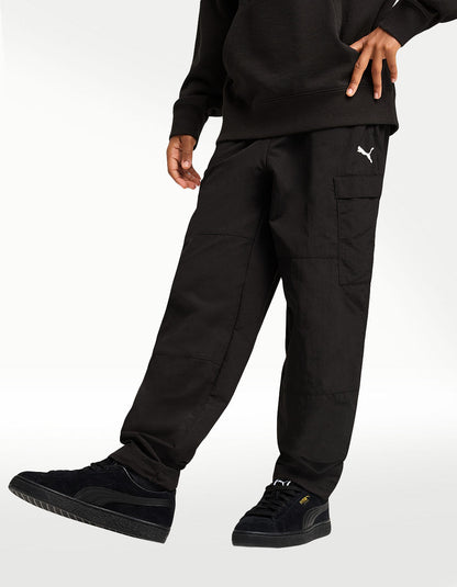 Pants Puma Wardrobe Ess Relaxed Cargo Negro - Niño