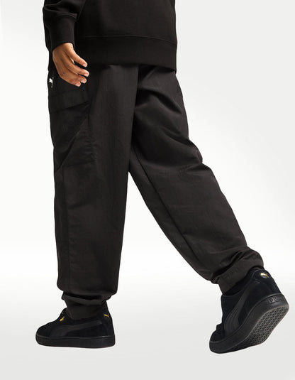 Pants Puma Wardrobe Ess Relaxed Cargo Negro - Niño