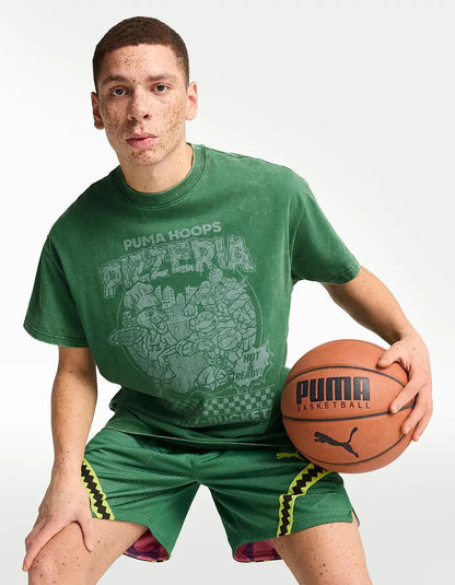 Playera Puma Hoops X TMNT I Multicolor - Hombre