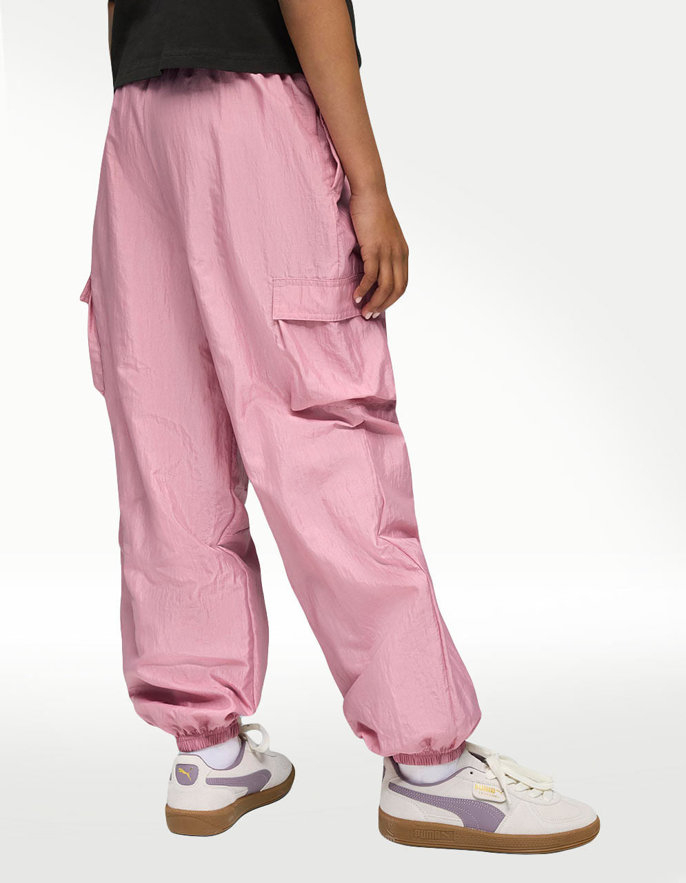 Pantalón Puma Bowtique Woven Rosa - Niña
