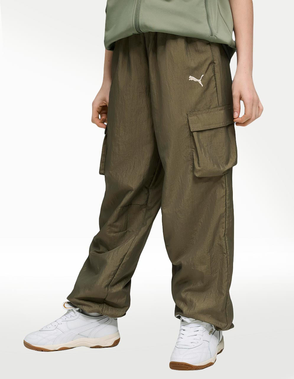 Pantalón Puma Bowtique Woven Verde - Niño
