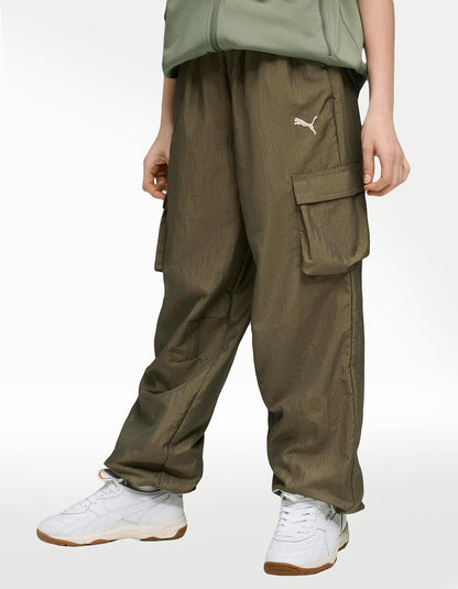 Pantalón Puma Bowtique Woven Verde - Niño