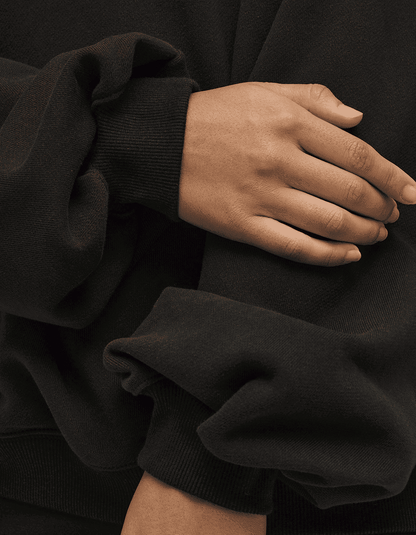 Sudadera Puma X Rosé Oversized Crew TR Negro - Mujer