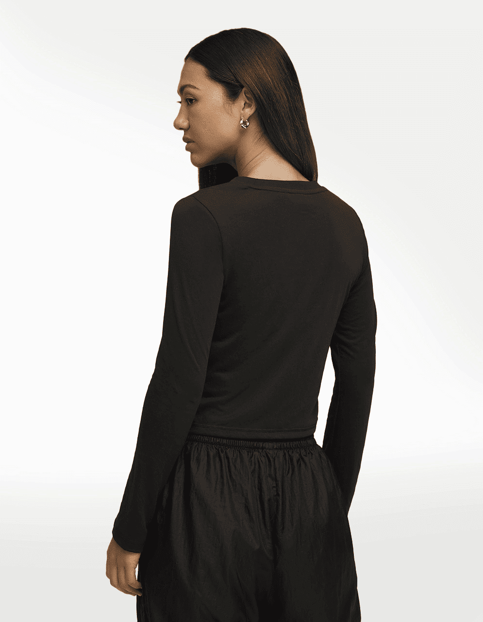 Playera Puma X Rosé Slim Longsleeve Negro - Mujer