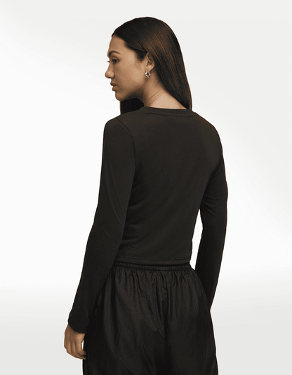 Playera Puma X Rosé Slim Longsleeve Negro - Mujer