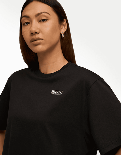 Playera Puma X Rosé Relaxed Negro - Mujer