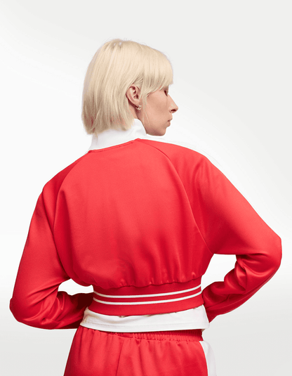 Chaqueta Puma T7 Pique Relaxed Cro Rojo - Mujer