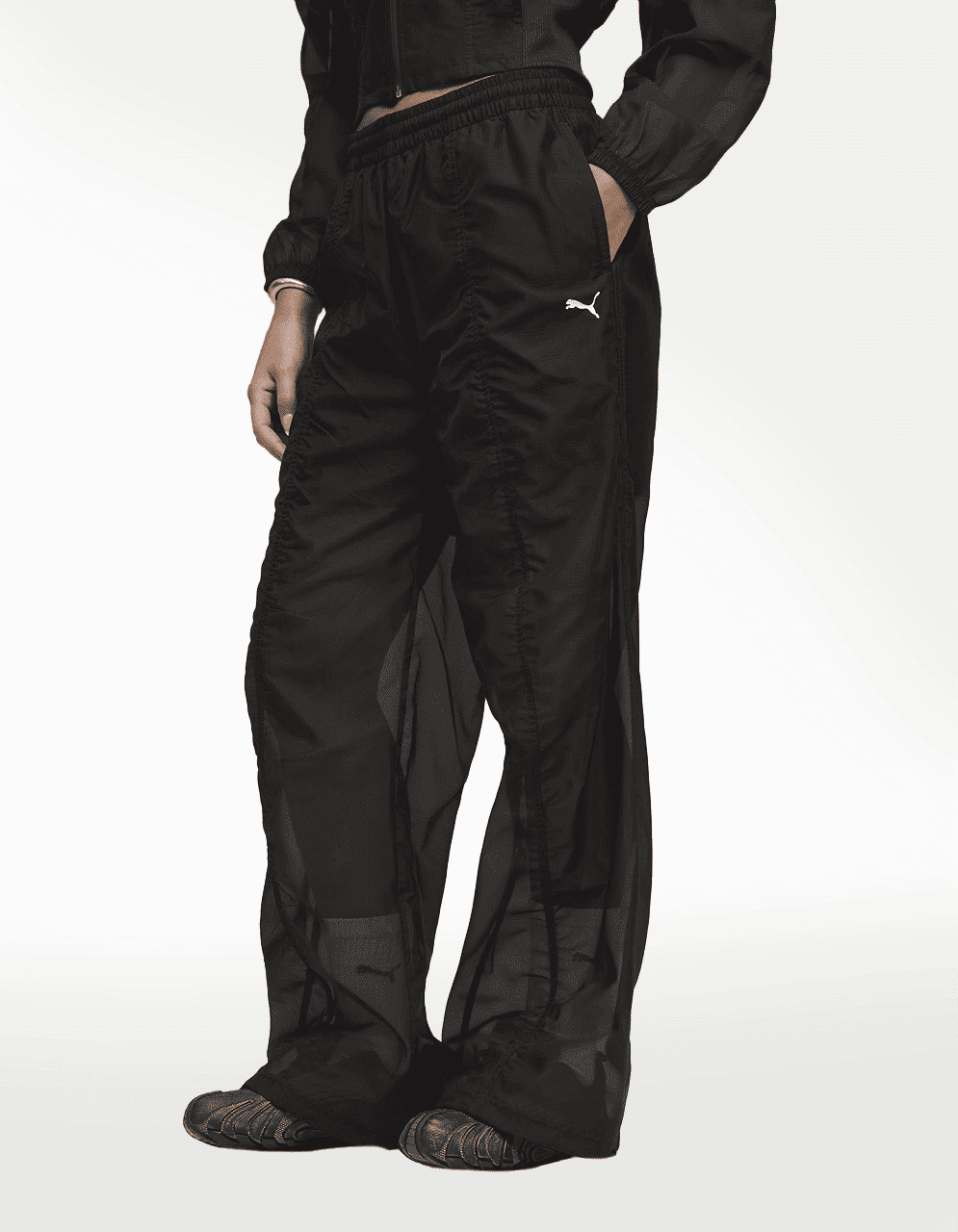 Pants Puma Dare To Woven Negro - Mujer