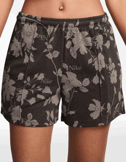 Short Nike W NSW NK CHLL FT MR 4 AOP Café - Mujer