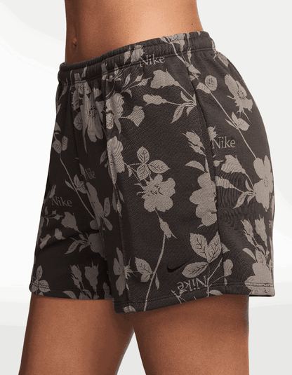 Short Nike W NSW NK CHLL FT MR 4 AOP Café - Mujer