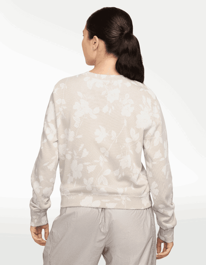 Sudadera Nike W NSW NK CHLL FT AOP Café - Mujer