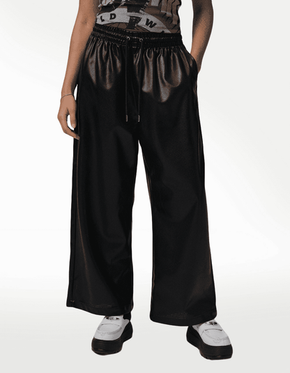 Pants Jordan Flight FX Leather Negro - Mujer