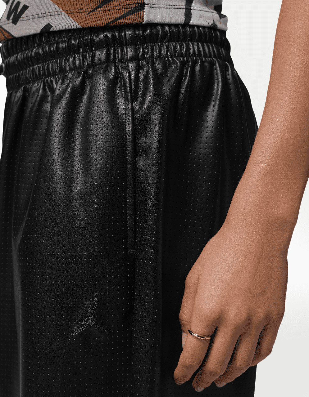 Pants Jordan Flight FX Leather Negro - Mujer