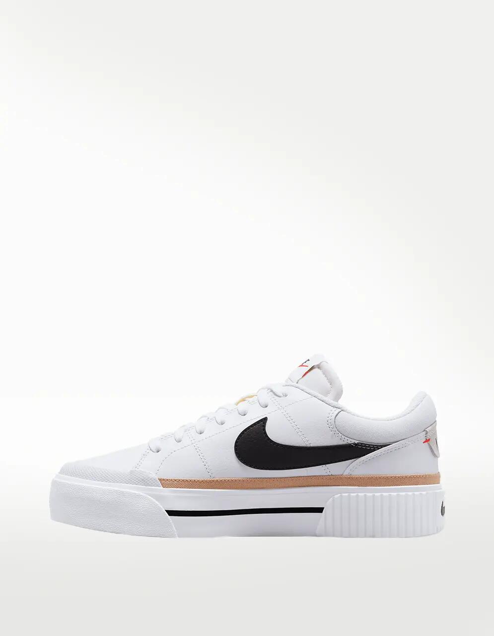 Tenis Nike Court Legacy Lift Blanco - Mujer