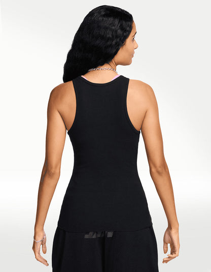 Playera Nike Dance Rib Negro - Mujer