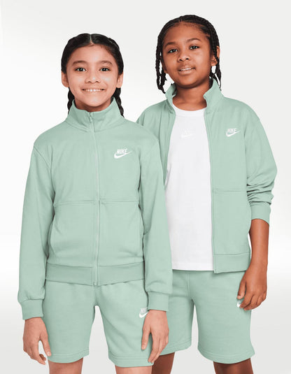Chamarra Nike NSW Club Knit FZ LS Verde - Niño