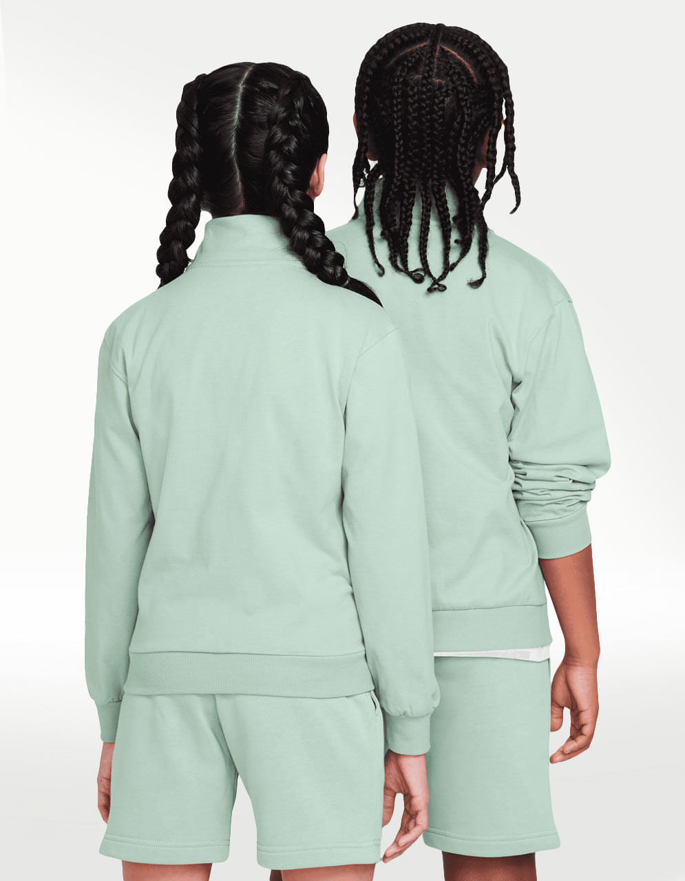 Chamarra Nike NSW Club Knit FZ LS Verde - Niño