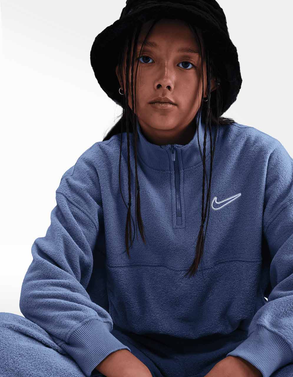 Sudadera Nike NSW FLC LS Top 2 Cozy Multicolor - Niño