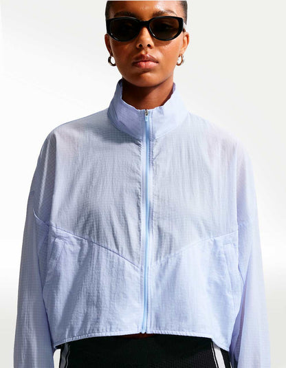 Chamarra Nike NSW Ltwt Ripswr Azul - Mujer