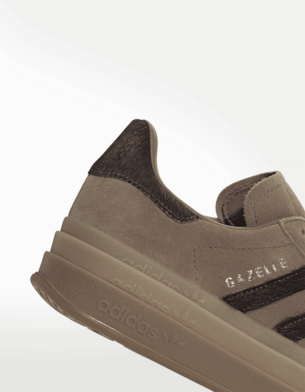 Tenis Adidas Gazelle Bold Negro - Mujer