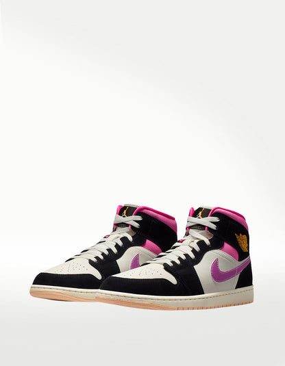 Tenis Jordan Air Jordan 1 Mid Negro - Hombre