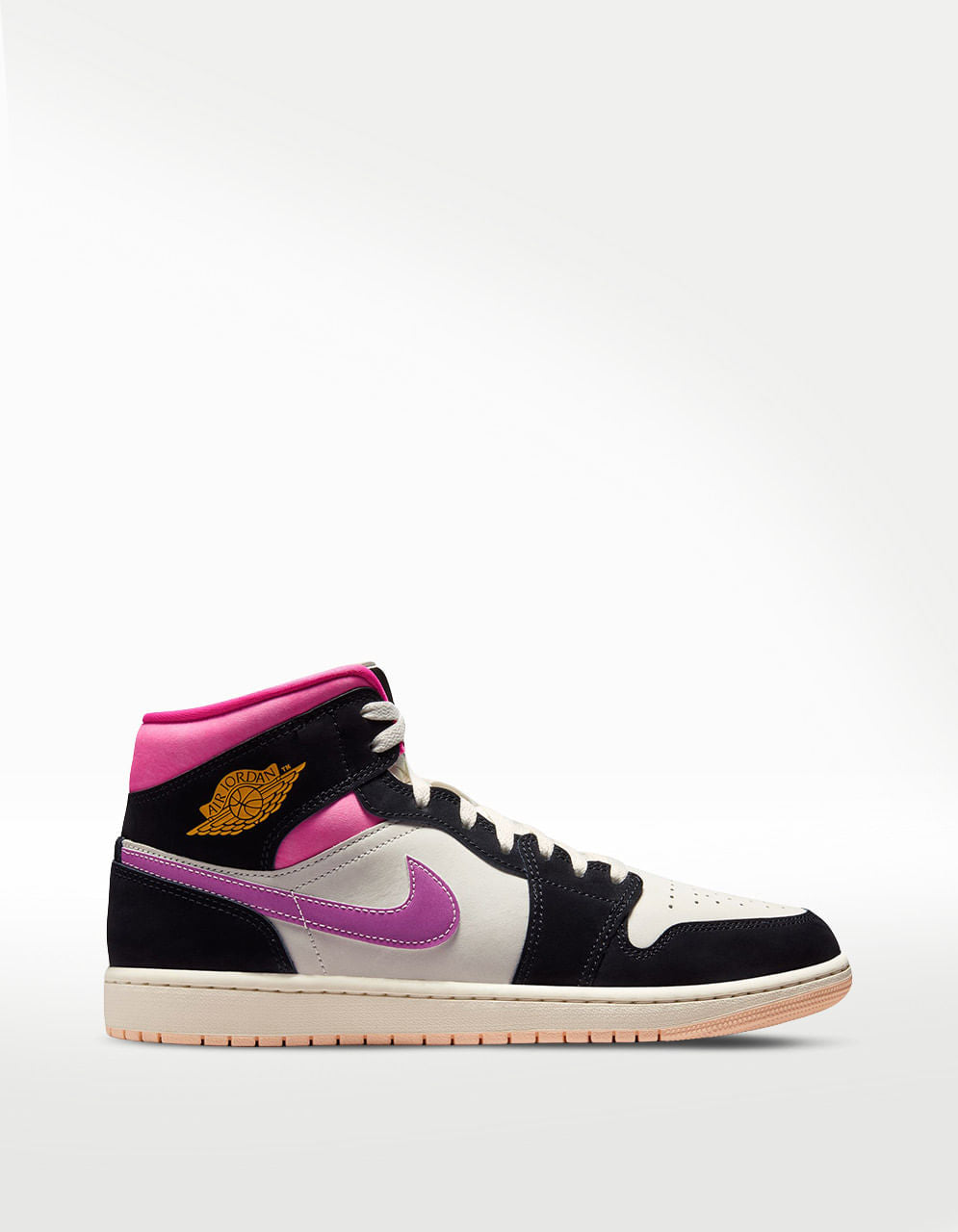 Tenis Jordan Air Jordan 1 Mid Negro - Hombre