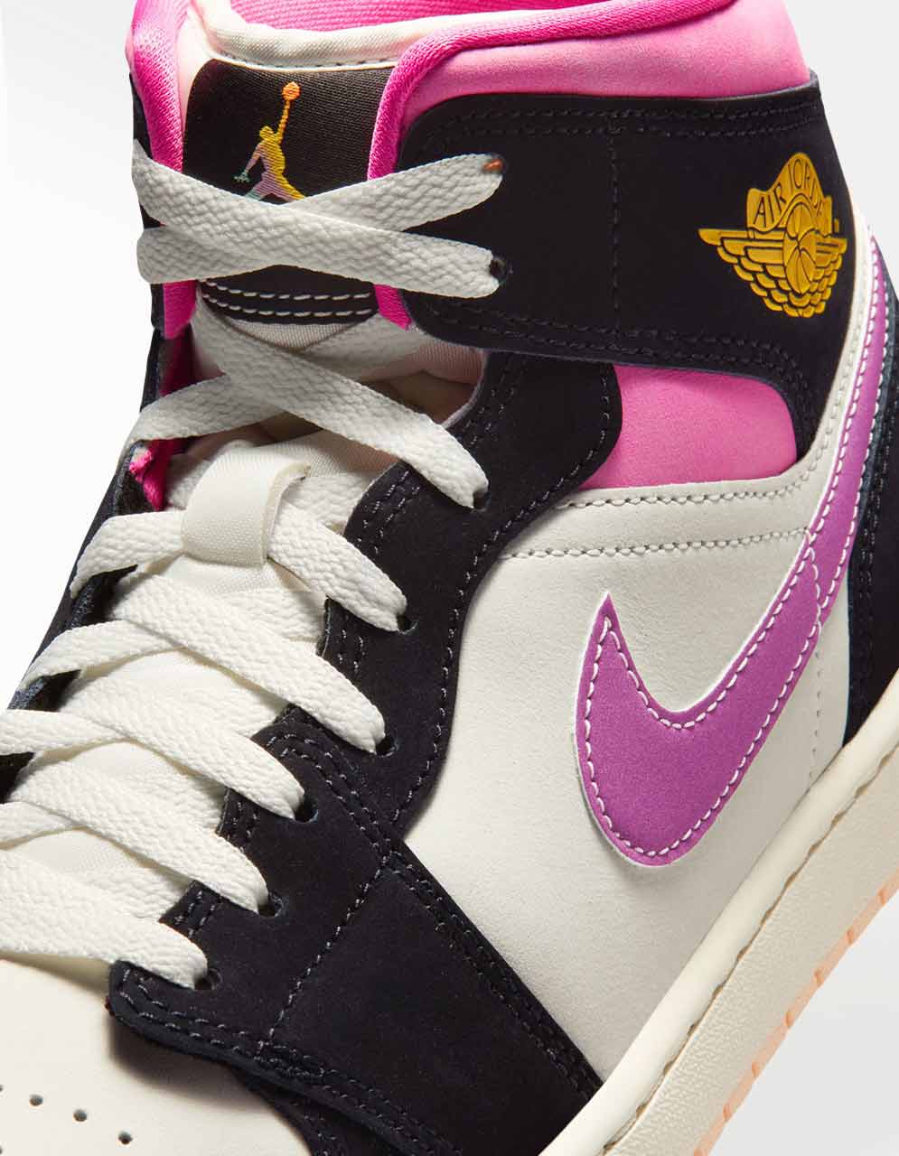 Tenis Jordan Air Jordan 1 Mid Negro - Hombre
